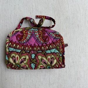 Vera Bradley Quilted Jewelry Bag - Pink, Green, Teal Multi